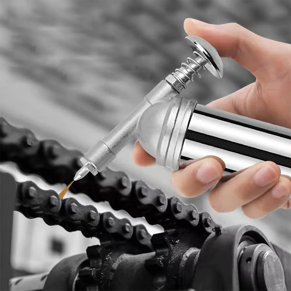 Oiler Excavator High Pressure Oil Hand Tools 80CC Capacity Handheld High Pressure Oiler Stainless Steel Needle Nozzle Mini Tool