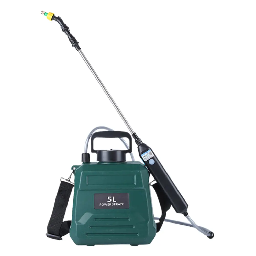 1.35 Gallon/5L Battery Powered Sprayer with USB Rechargeable Handle and Telescopic Wand Garden Sprayer for Lawn Garden Cleaning