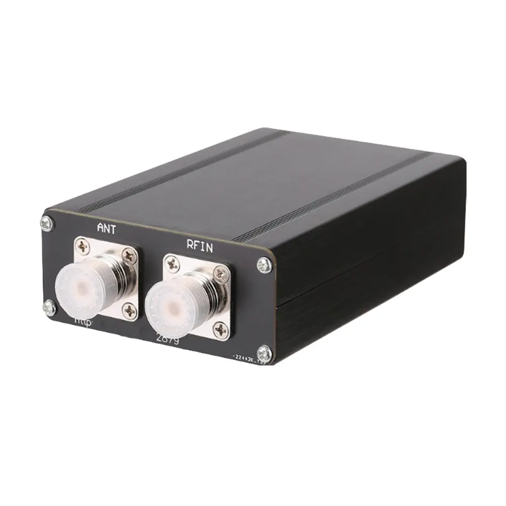 1.8-50MHz Automatic Antenna Tuner 0.91inch OLED Display by N7DDC 7x7 3.2 Firmware Programmed Metal Outcase Finished with Battery
