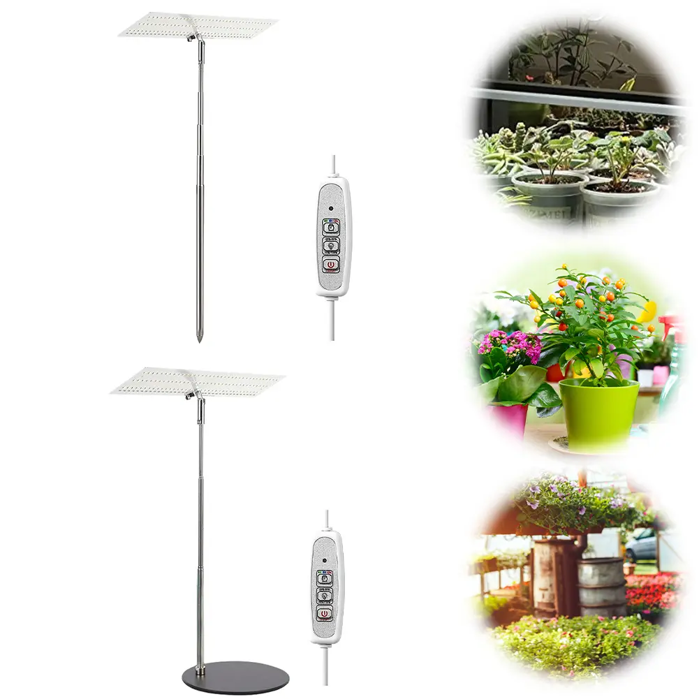 LED Standing Grow Lamp Height Adjustable Phytolamp Grow Light IP54 Waterproof Desktop Grow Lamp for Seedlings Indoor Plants