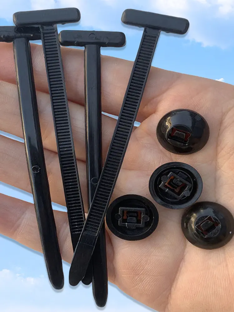 Nylon Universal Cable Tie Buckle Heavy Duty Self-Locking Nylon Zip Ties Holder Multipurpose UV Resistant Zipties for Car Body
