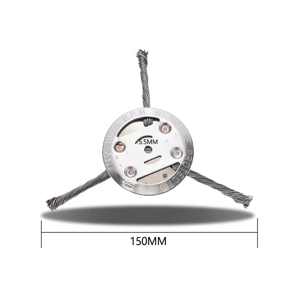 String Trimmer Replacement Head Weed Eater Adapter Tool Brush Cutter Steel Head Wired Trimmer Blade for Lawn Mower Edging Tray