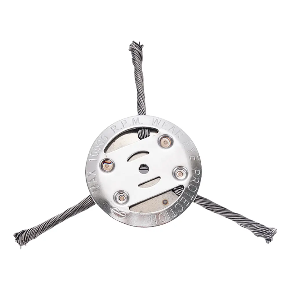 String Trimmer Replacement Head Weed Eater Adapter Tool Brush Cutter Steel Head Wired Trimmer Blade for Lawn Mower Edging Tray