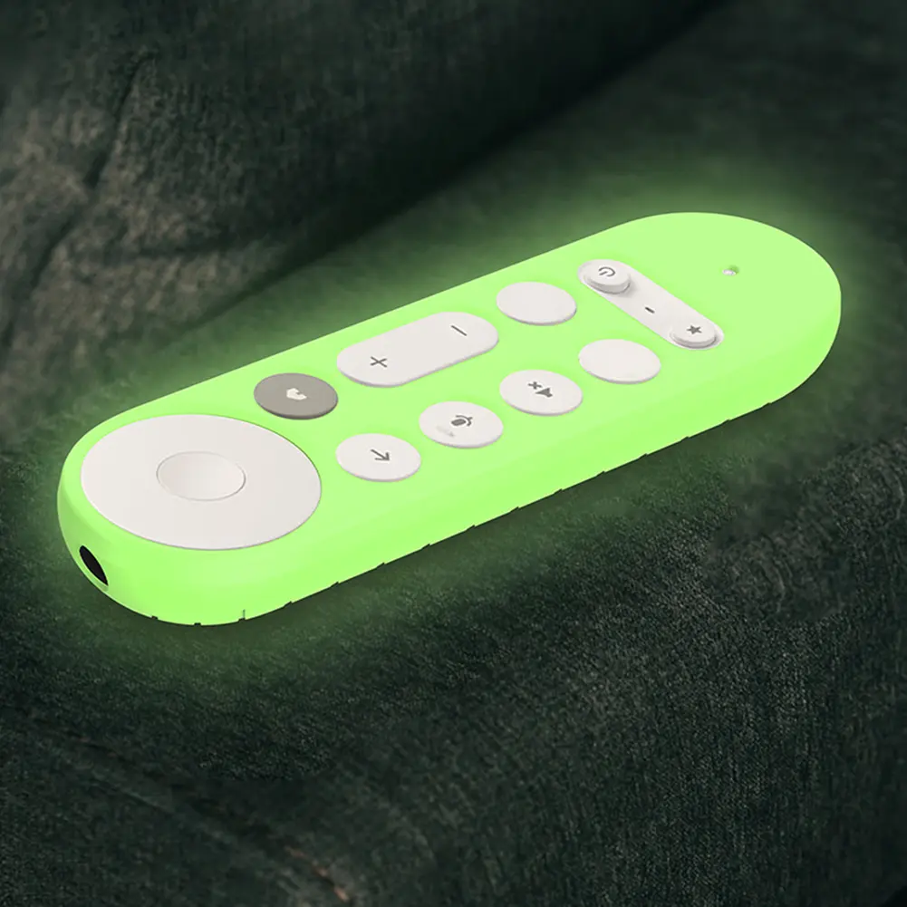 Silicone Remote Case Anti-Slip Protective Cover with Lanyard Protective Controller Sleeve Skin for Google TV Streamer 4K Remote