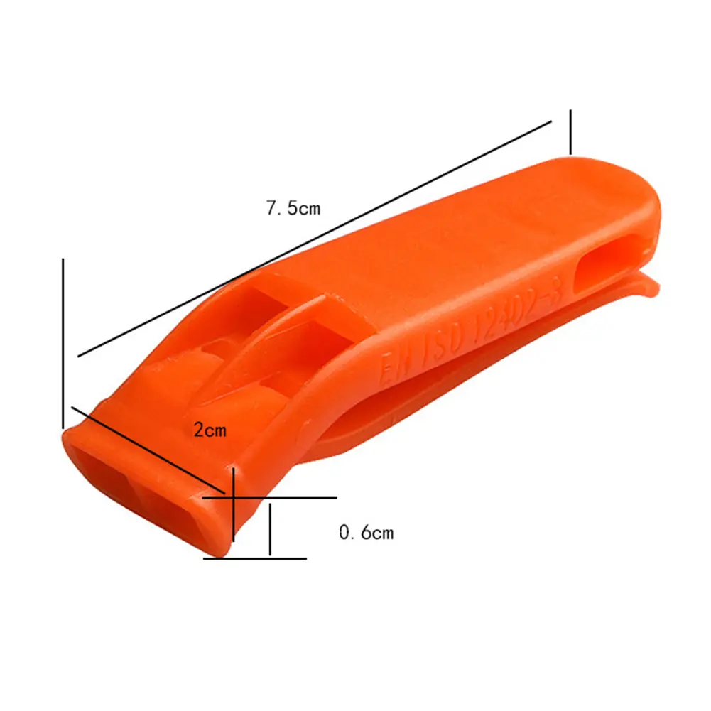 1/5/10pcs Sports Whistle Multifunction Outdoor Emergency Whistle Double Pipe Rescue Whistle Plastic for Camping Hiking