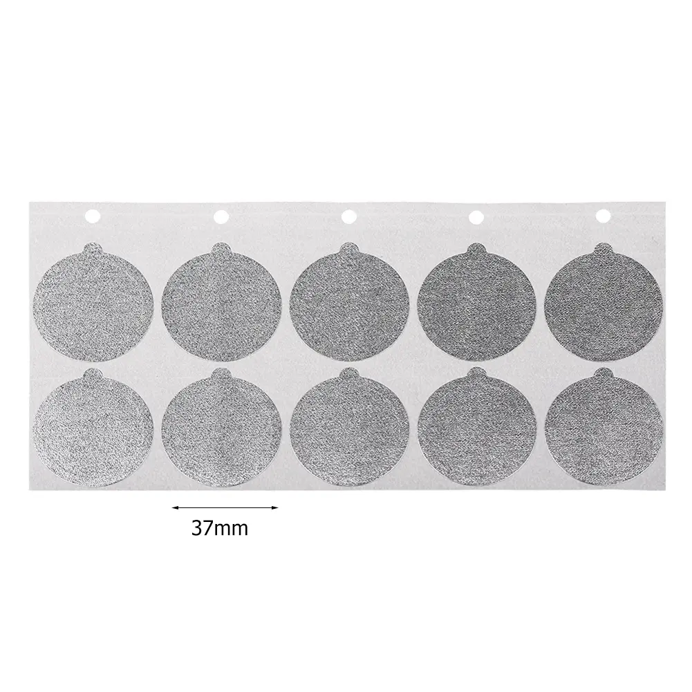 100Pcs Coffee Capsule Film Disposable Aluminum Foil Lids Seals Stickers Reusable Coffee Capsule Covers for Filling Empty Capsule