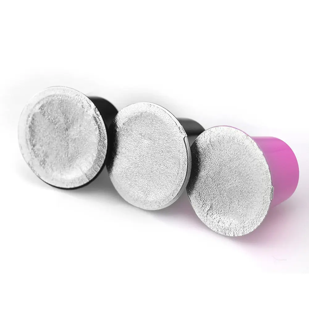 100Pcs Coffee Capsule Film Disposable Aluminum Foil Lids Seals Stickers Reusable Coffee Capsule Covers for Filling Empty Capsule