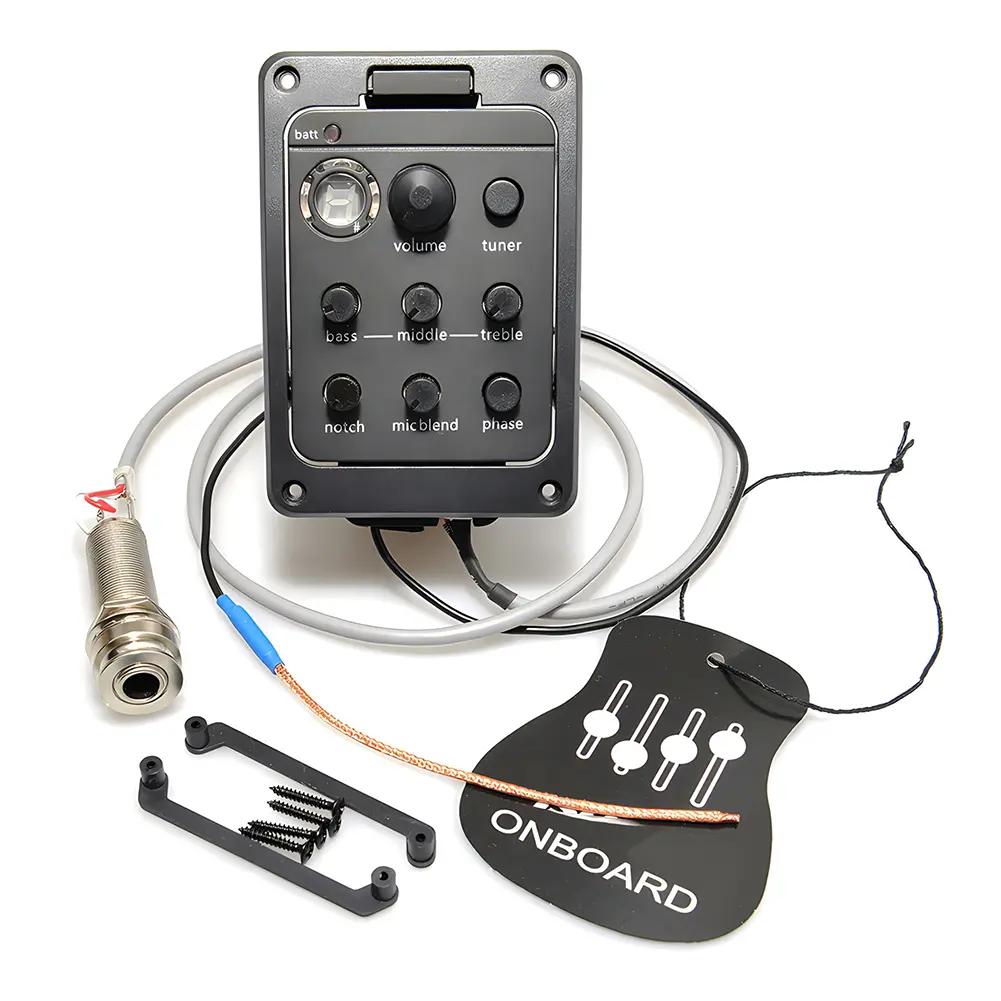 Plastic 301 Guitar Pickup with Tuner Presys EQ Equalizer Guitar Tuner Guitar Soundhole EQ Parts Accessories