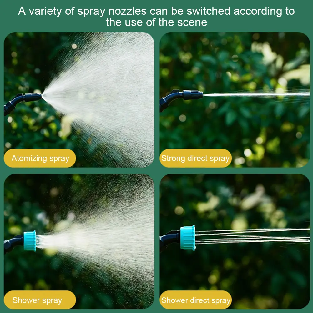 Electric Small Pesticide Spray 5/8L High-Pressure Auto Garden Mister for Agricultural Flower Spraying Plant Watering 4 Nozzles