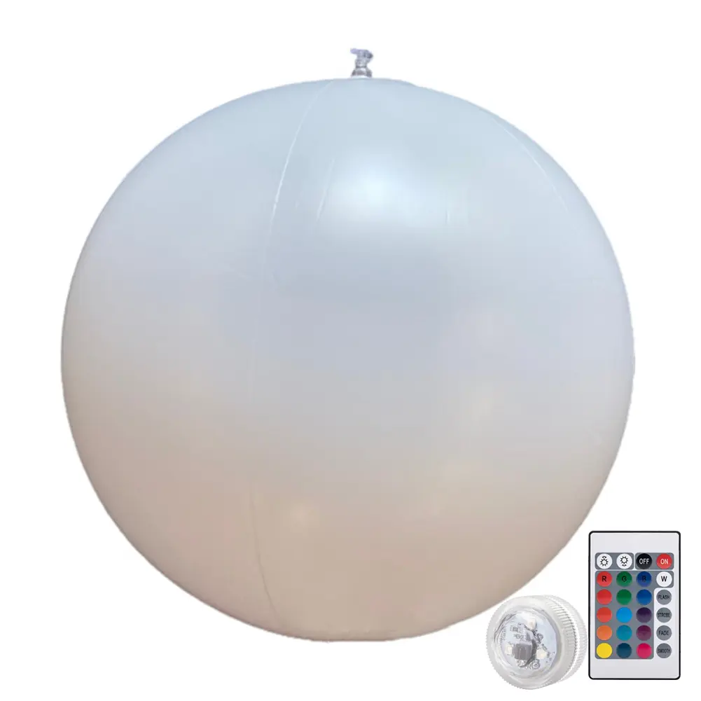Garden Luminous LED Ball 16 Colors Inflatable Pool LED Balloon Remote Control Luminous Bouncy Ball Party Holiday Home Decoration