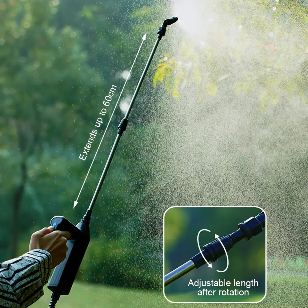 Electric Small Pesticide Spray 5/8L High-Pressure Auto Garden Mister for Agricultural Flower Spraying Plant Watering 4 Nozzles