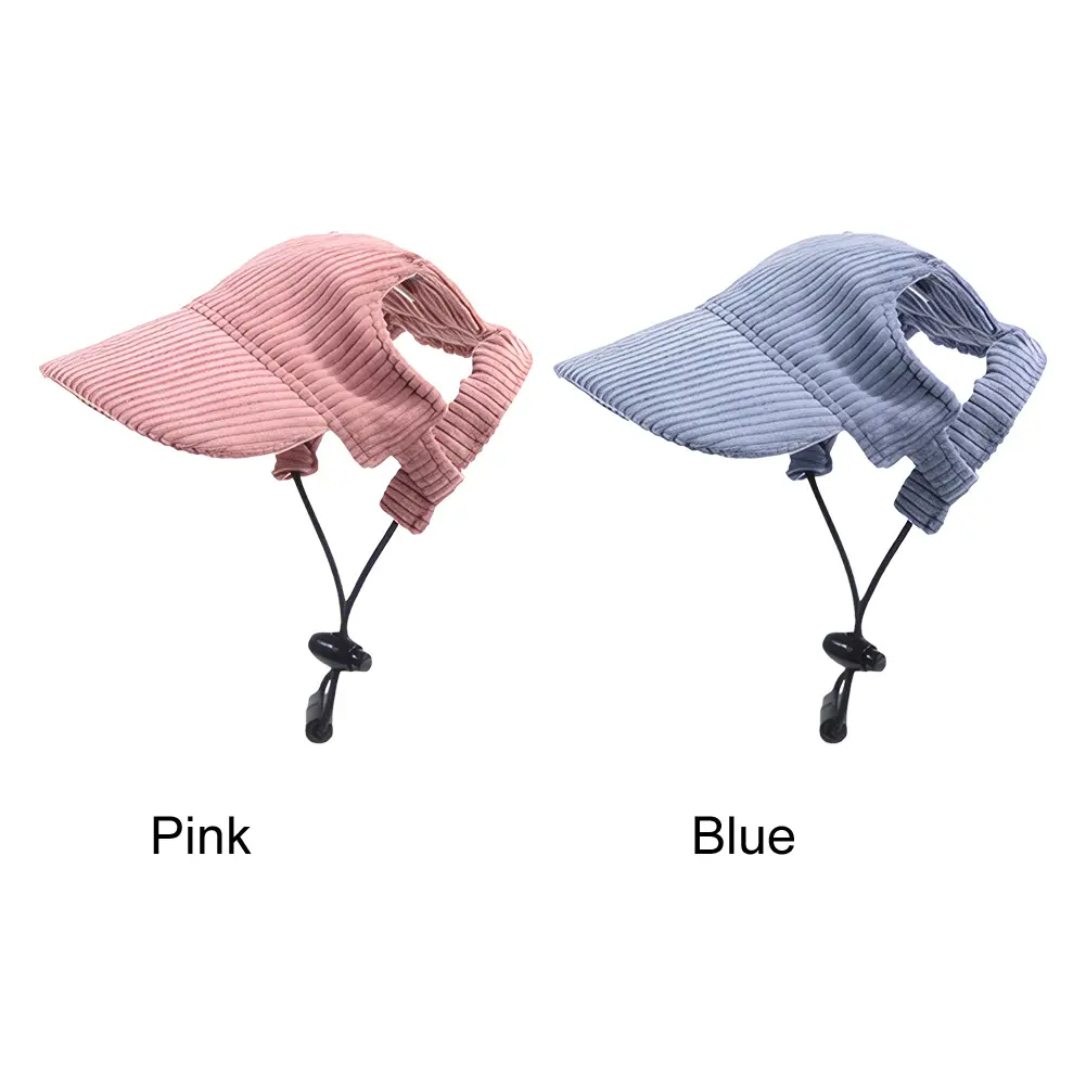 Dog Baseball Cap with Ear Holes Dog Cat Summer Beach Visor Hat Puppy Sunbonnet Headdress for Small Medium Large Dogs
