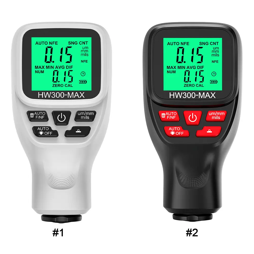 Car Paint Coating Thickness Gauge 0-2000UM Measuring FE/NFE Manual Paint Tool Auto Power Off Car Coating Thickness Meter for Car