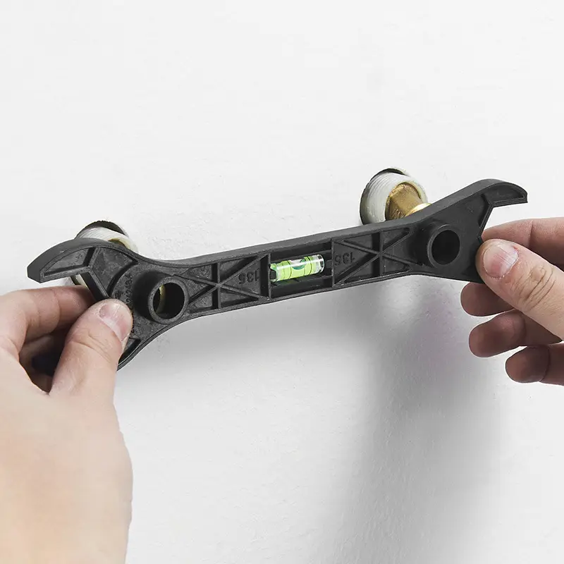Multifunctional Plastic Shower Mixing Valve Wrench with Spirit Level for Easy Plumbing and Bathroom Use