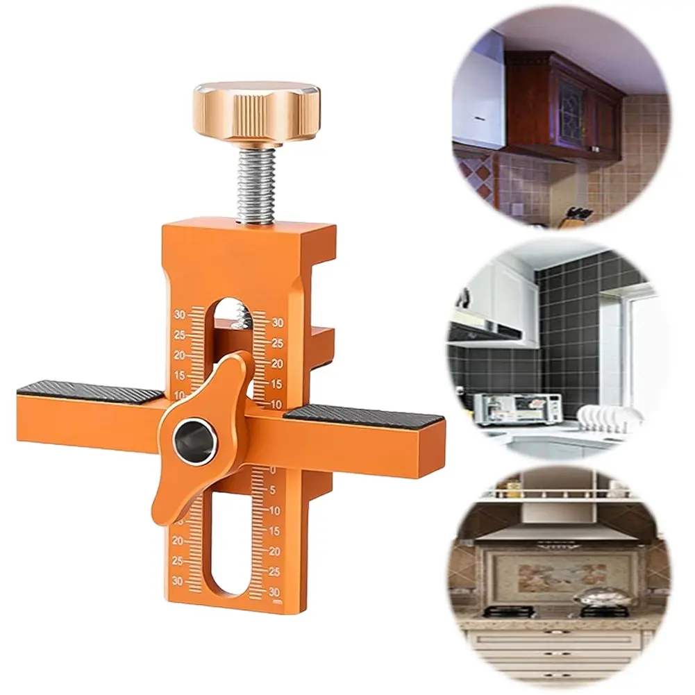 Woodworking Cabinet Door Installation Jig Door Panel Install Rebounding Device Drilling Tool Cabinet Door Mounting Jig