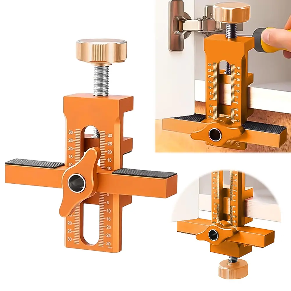 Woodworking Cabinet Door Installation Jig Door Panel Install Rebounding Device Drilling Tool Cabinet Door Mounting Jig