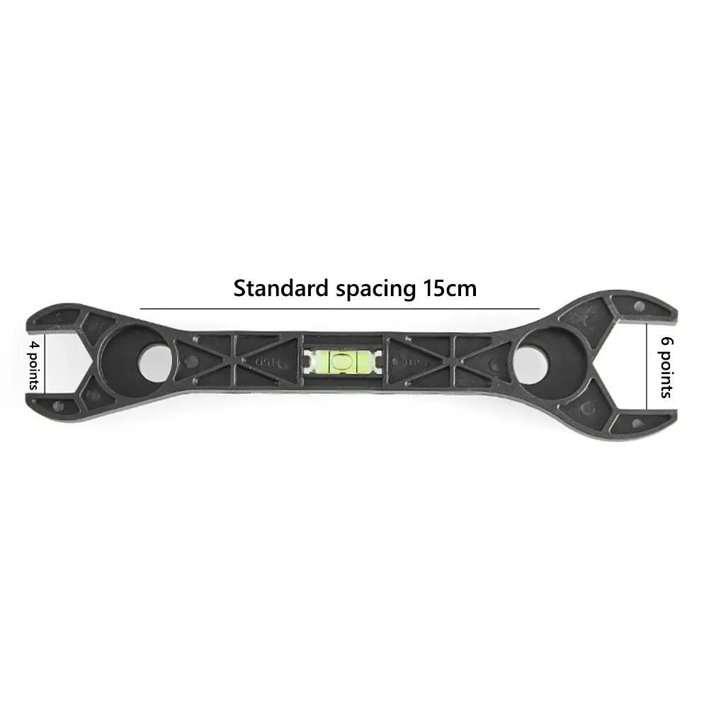 Multifunctional Plastic Shower Mixing Valve Wrench with Spirit Level for Easy Plumbing and Bathroom Use