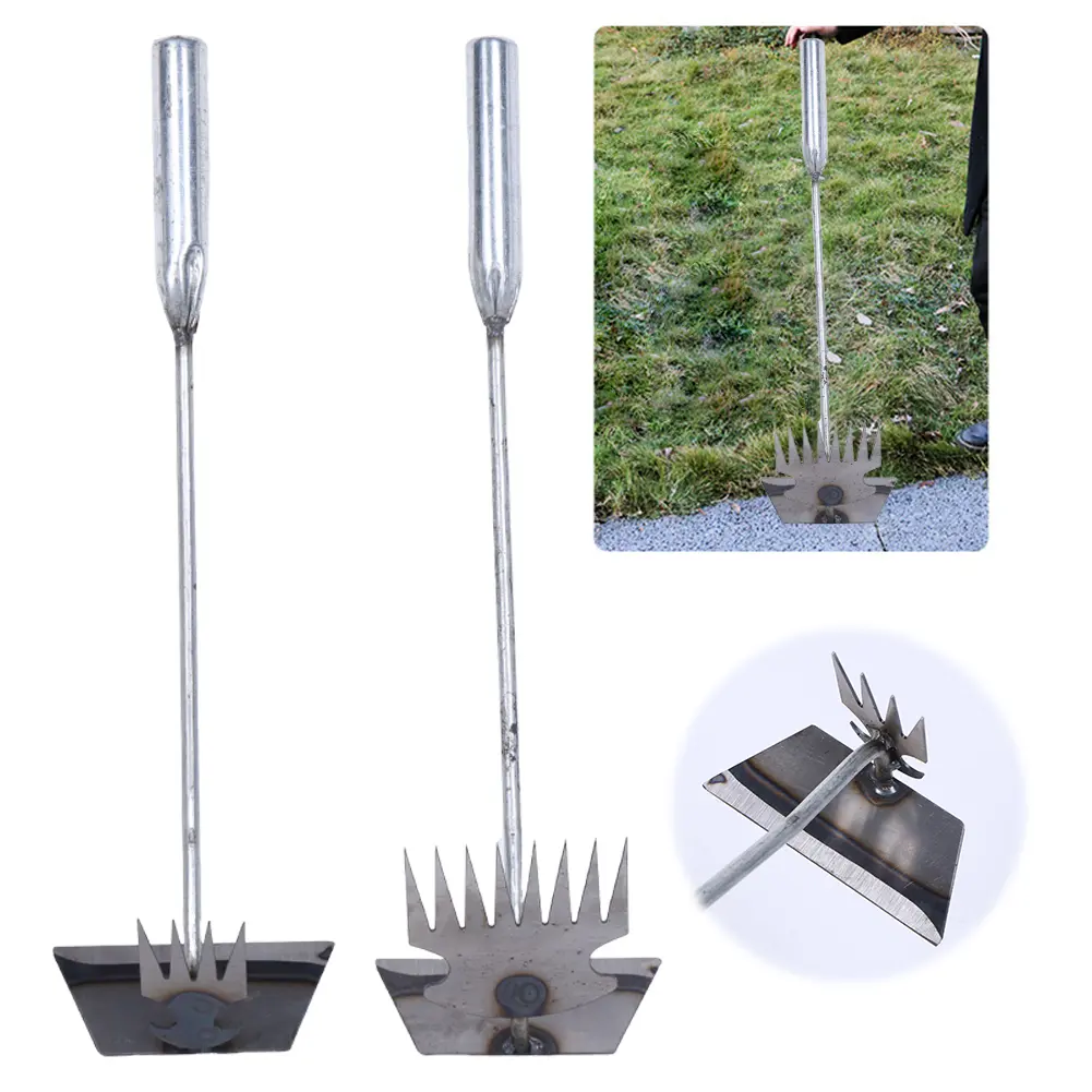 3-1pcs 40cm Weeding Artifact Pulling Weeds Hoes Rakes Garden Weeder Gardening Farm Manual Uprooting Weeding Removal Tool