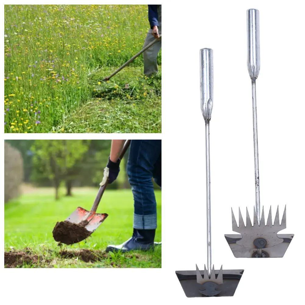 3-1pcs 40cm Weeding Artifact Pulling Weeds Hoes Rakes Garden Weeder Gardening Farm Manual Uprooting Weeding Removal Tool