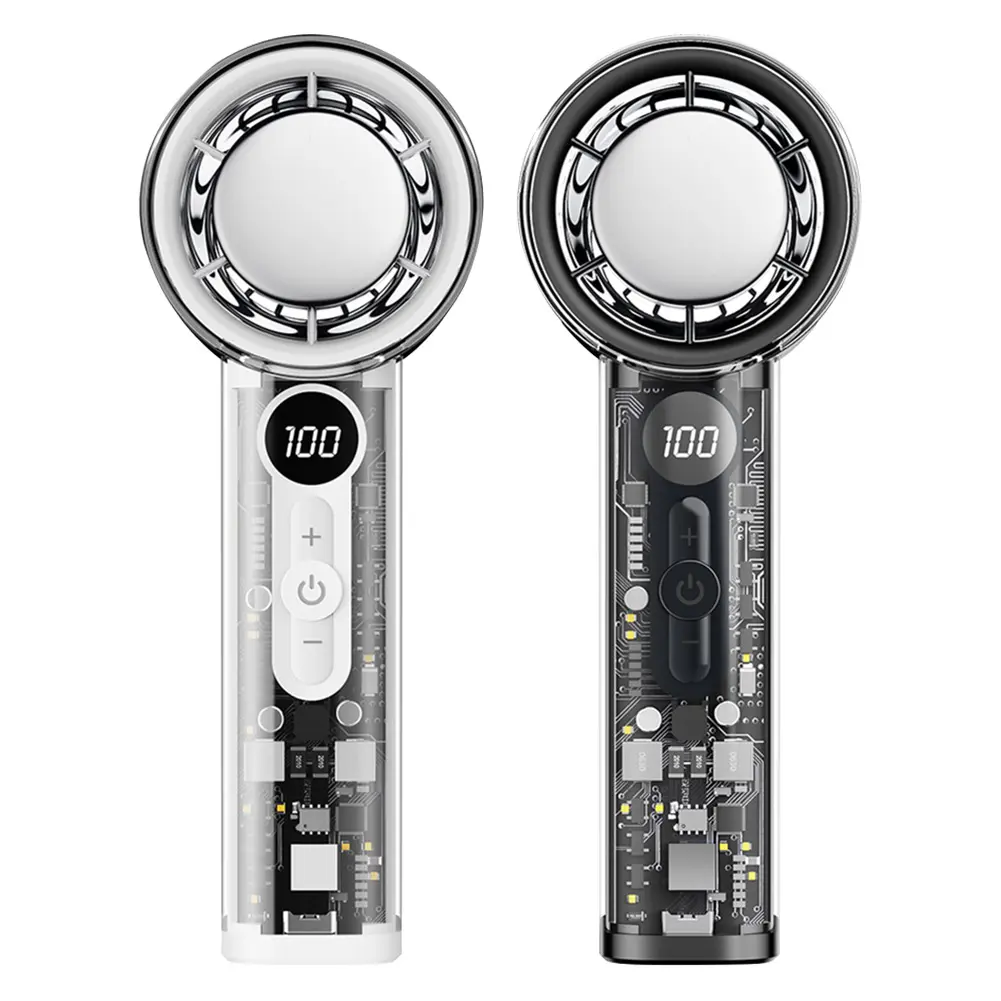 Mini Portable Handheld Fan with 100 Adjustable Wind Speeds USB Rechargeable Perfect for Travel and Outdoor Activities