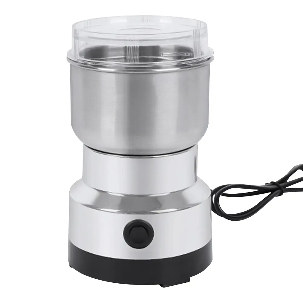 4-Blade Household Grain Grinder Electric Coffee Grinder Ultrafine Baby Food Pulverizer Grain Mill for Spices Seeds Rice Beans