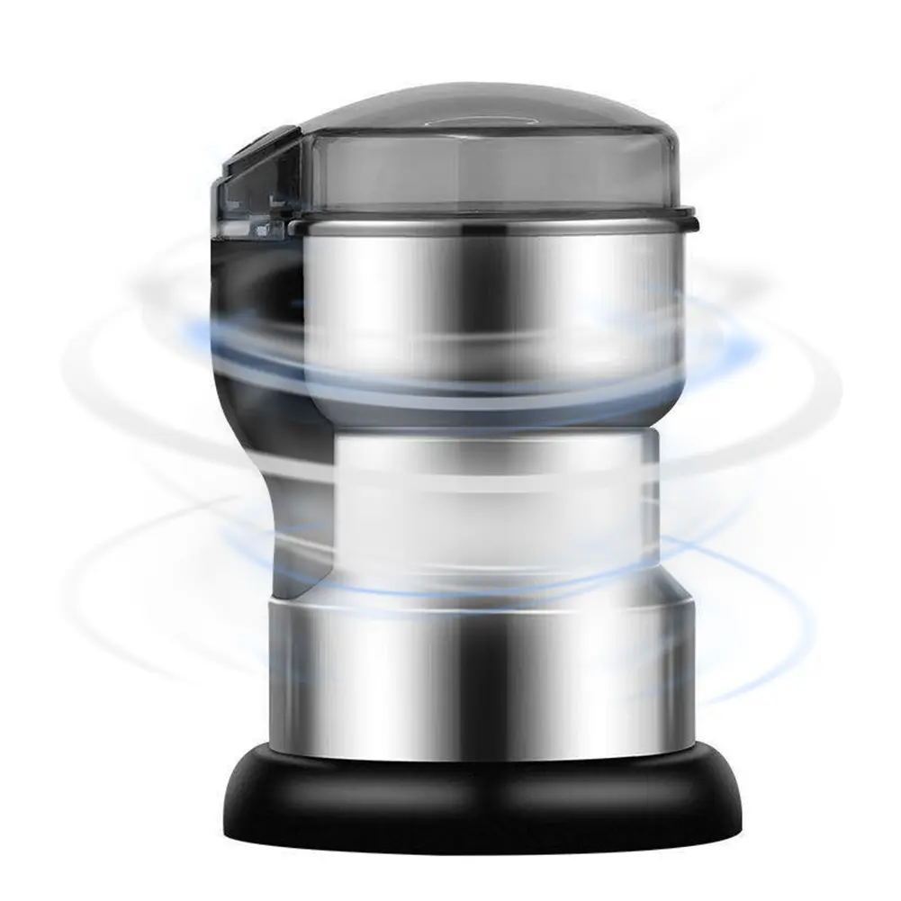 4-Blade Household Grain Grinder Electric Coffee Grinder Ultrafine Baby Food Pulverizer Grain Mill for Spices Seeds Rice Beans
