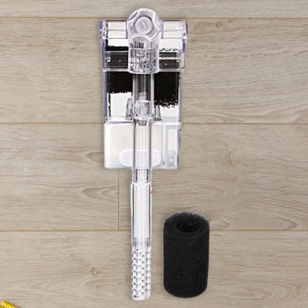 Compact Aquarium Hang On Filter with USB Power Efficient Waterfall Filtration System for Small Fish Tanks