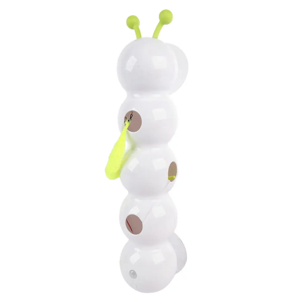 Caterpillar Interactive Cat Toy Motion Activated Teasing Cat Toy Rechargeable Kitten Toy for Bored Indoor Cats