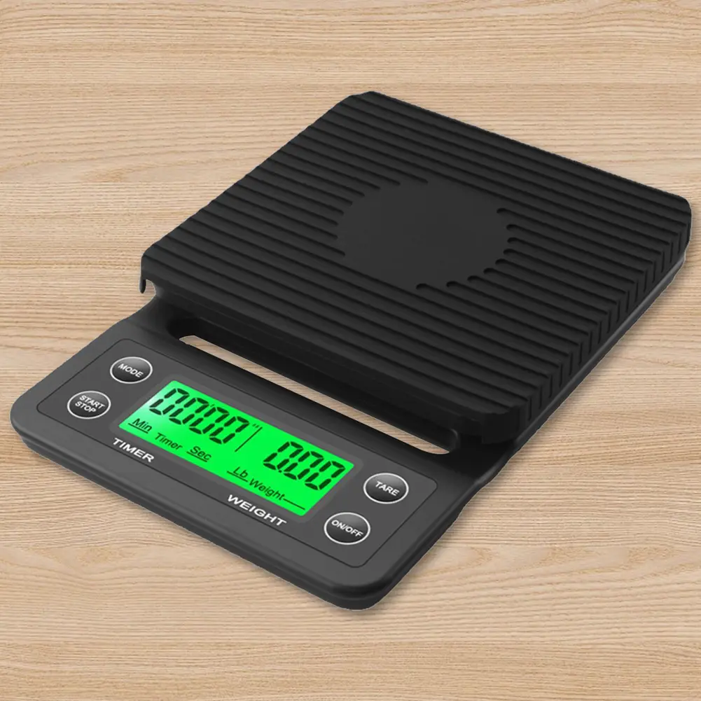 5/3kg Electronic Drip Coffee Scale High Precision Measuring LCD Portable Kitchen Scales 0.1g Electronic Digital Kitchen Scale