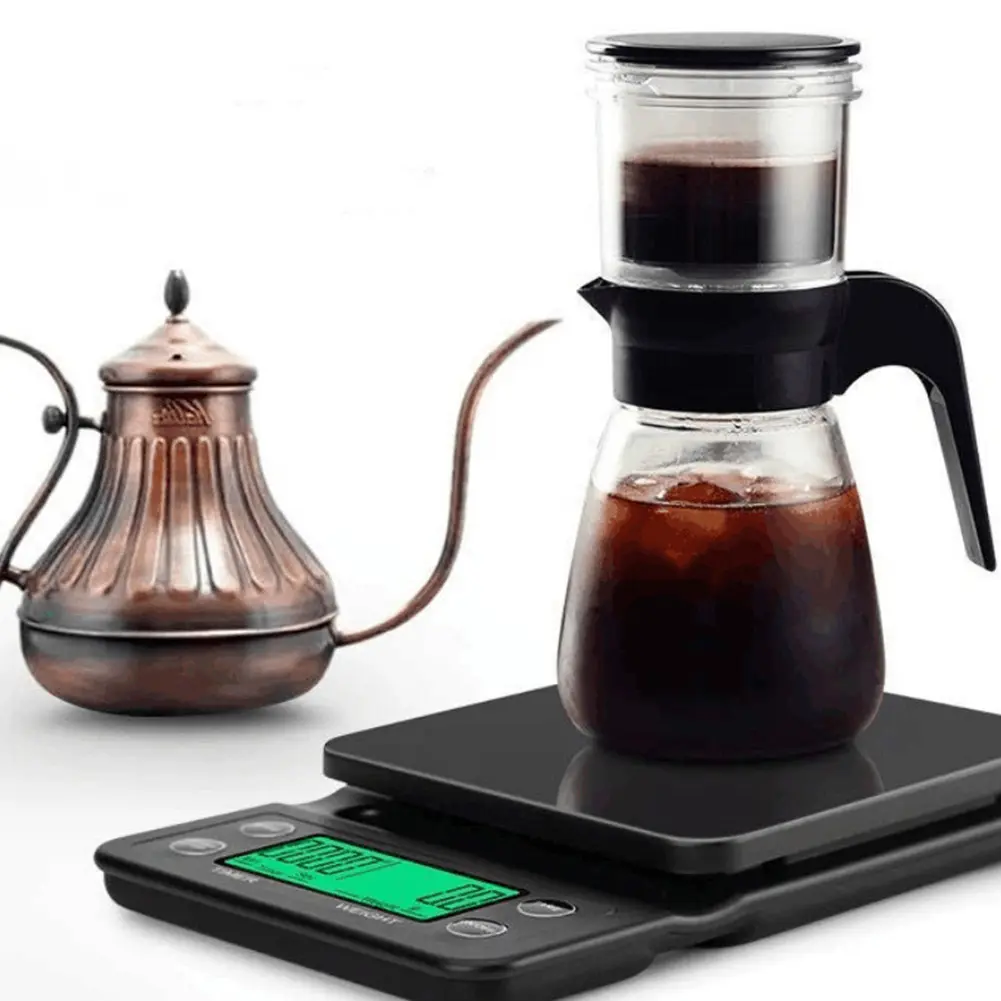 5/3kg Electronic Drip Coffee Scale High Precision Measuring LCD Portable Kitchen Scales 0.1g Electronic Digital Kitchen Scale
