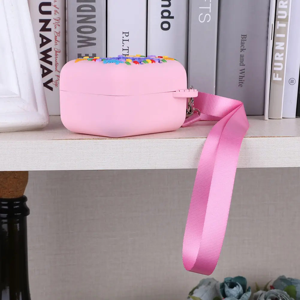 Silicone Carrying Travel Case with Lanyard Protective Storage Holder Shockproof Anti Drop for Bitzee Interactive Toy Digital Pet