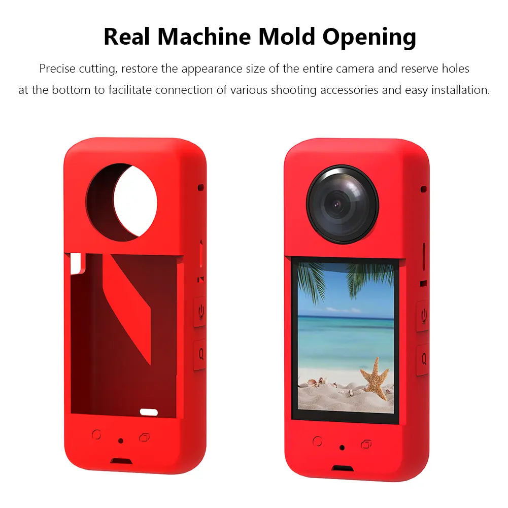 Silicone Protective Shell Anti-scratch Waterproof Protective Housing Action Camera Accessories Replacement Parts for Insta360 X3