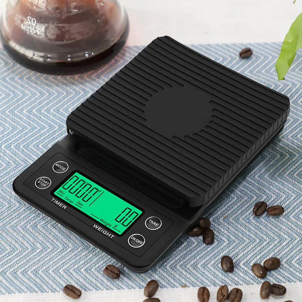 5/3kg Electronic Drip Coffee Scale High Precision Measuring LCD Portable Kitchen Scales 0.1g Electronic Digital Kitchen Scale