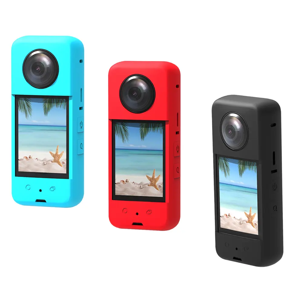 Silicone Protective Shell Anti-scratch Waterproof Protective Housing Action Camera Accessories Replacement Parts for Insta360 X3