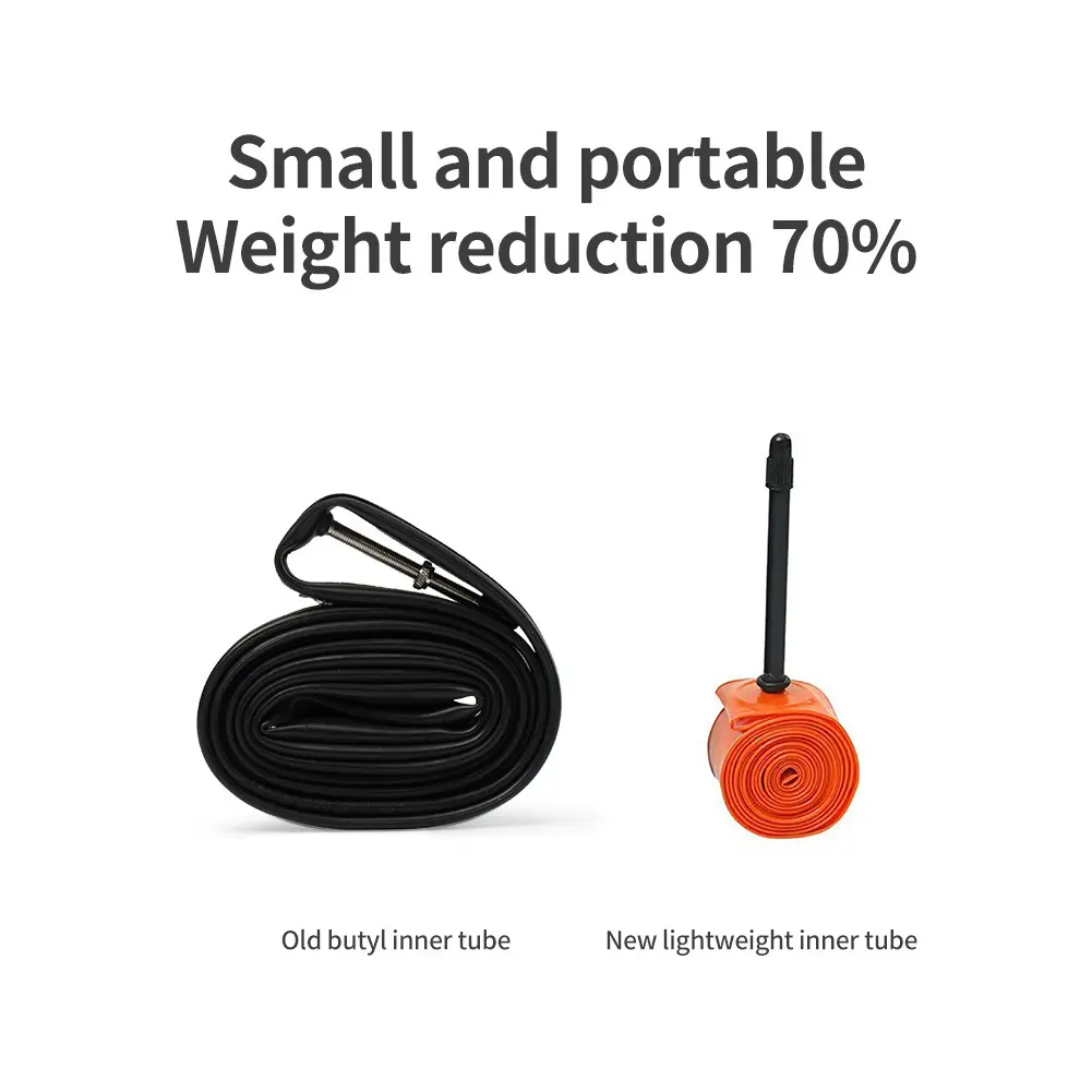 Road Bicycle TPU Tire Mini Portable Road Bike Inner Tube 700C 45/65/85mm Length Valve Lightweight Super Light Tube