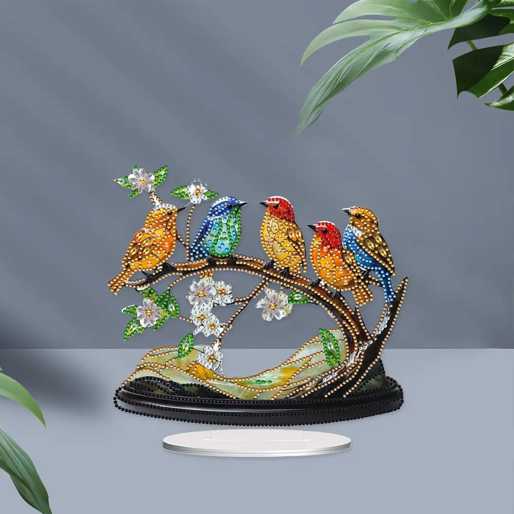 Animal Special Shaped Diamond Painting Tabletop Ornaments Kit 5D DIY Diamond Art Tabletop Decorations Bedroom Table Decoration
