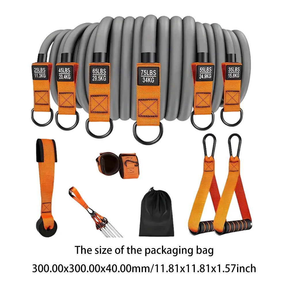 Resistance Bands Exercise Bands Heavy Duty Workout Bands with Handles Weight Bands Multi-Function for Muscle Training