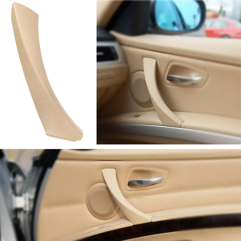 Car Inner Door Panel Handle Cover Auto Accessories Inner Door Panel Handle Outer Trim Cover for BMW Sedan E90 323i 2006-2006