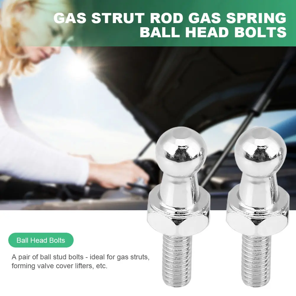 Ball Stud Bolt 10mm Bonnet M6 M8 Gas Spring Ball Head Galvanized Steel Ball Head Screws for Gas Struts