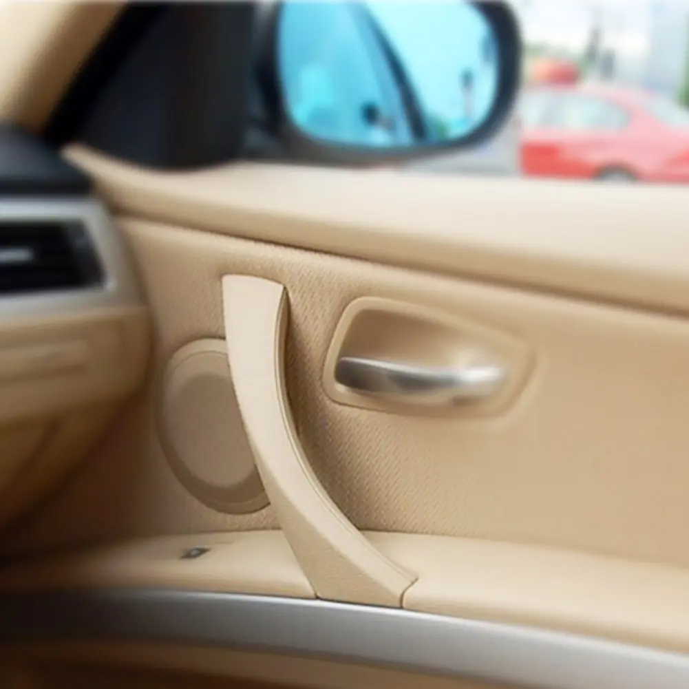 Car Inner Door Panel Handle Cover Auto Accessories Inner Door Panel Handle Outer Trim Cover for BMW Sedan E90 323i 2006-2006