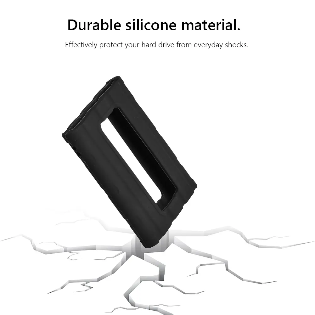 Silicone Case SSD Sleeve Skin Waterproof Hard Disk Hard Drive Protective Cover Protector Skin for Samsung T7 Shield Portable SSD
