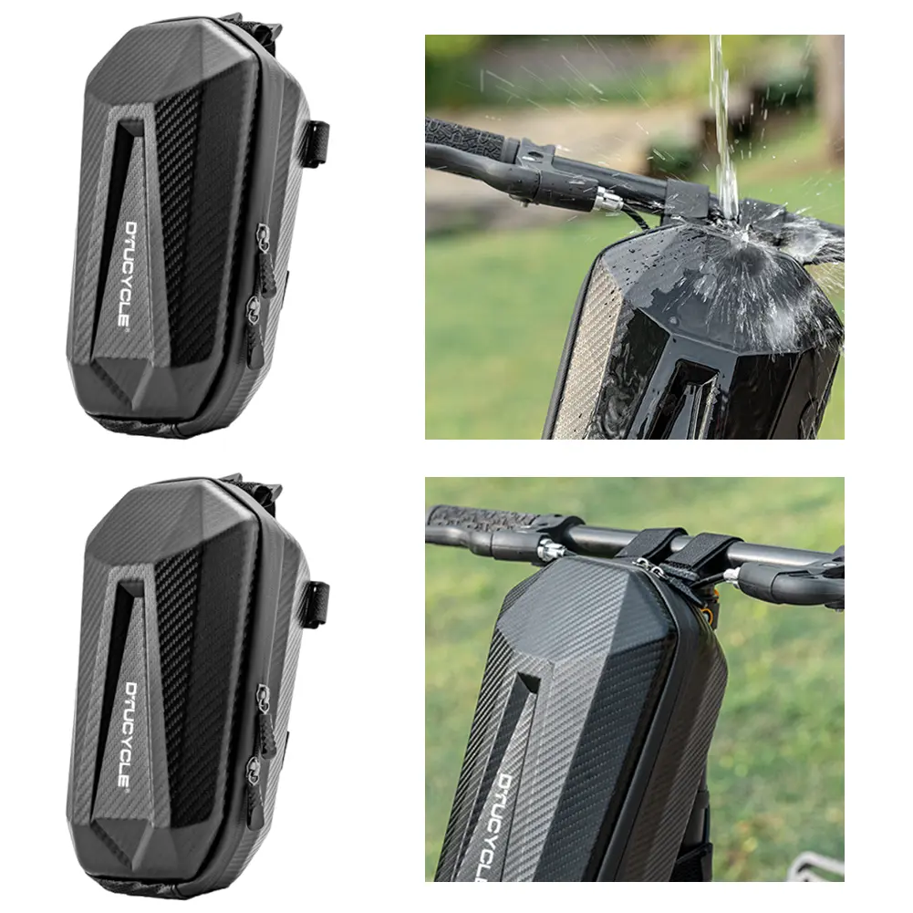 2/4L Bicycle Front Bag Electric Scooter Front Bag Shockproof Handlebar Bag Waterproof Front Hanging Bag for Mountain Road Bikes