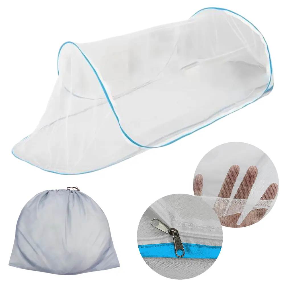 Pop-Up Mosquito Net Tent with Zipper Travel Mosquito Net Portable Outdoor Camping Mosquito Net for Camping Backyards