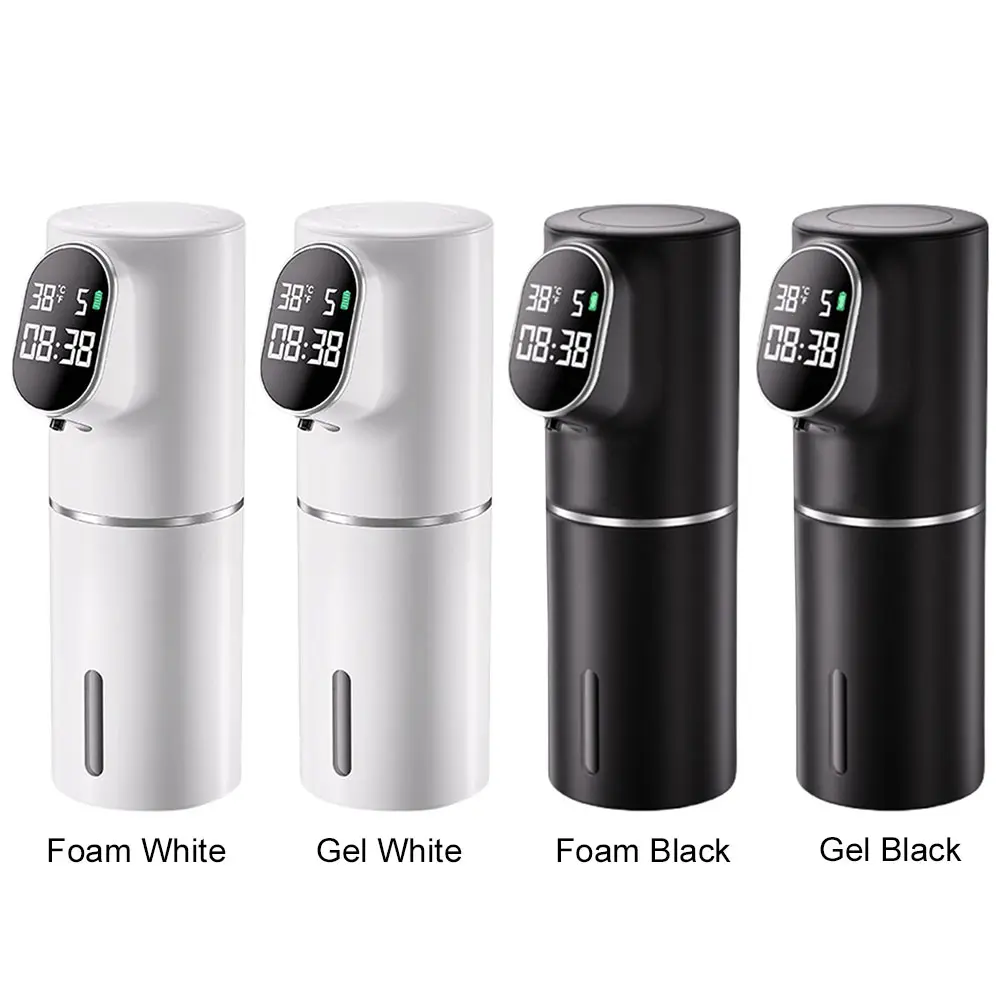Automatic LED Display 320ML Touchless Hand Soap Dispenser Time Temperature Display Rechargeable Soap Device Washing Hand Machine