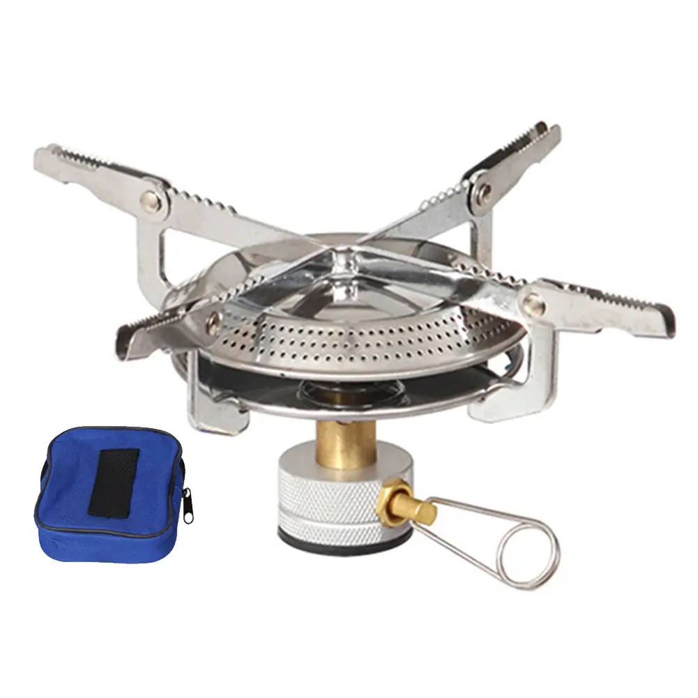 Outdoor Camping Gas Stove Small Camping Stove with Storage Bag Portable Cooking Stove Adjustable for Outdoor Camp