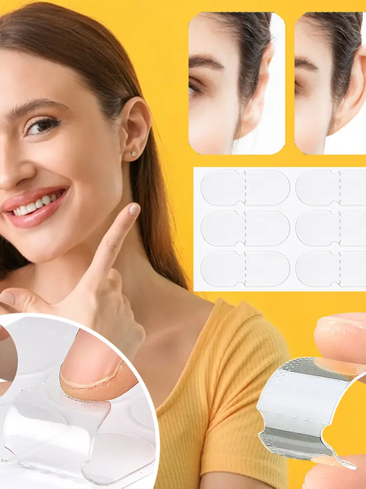 60 Pcs Ear Tape Cosmetic Ear Corrector Solves The Problem of The Big Ear Aesthetic Correctors Big Ear Supporters for Women Girls