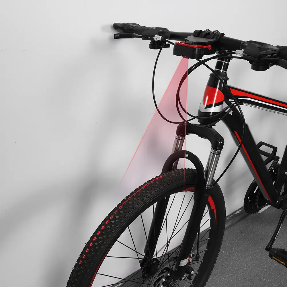Bike Seat Calibrator Bicycle Laser Calibrator Handlebar Laser Aligner Seat Center Adjuster Measurement Aligning Indicator Tool