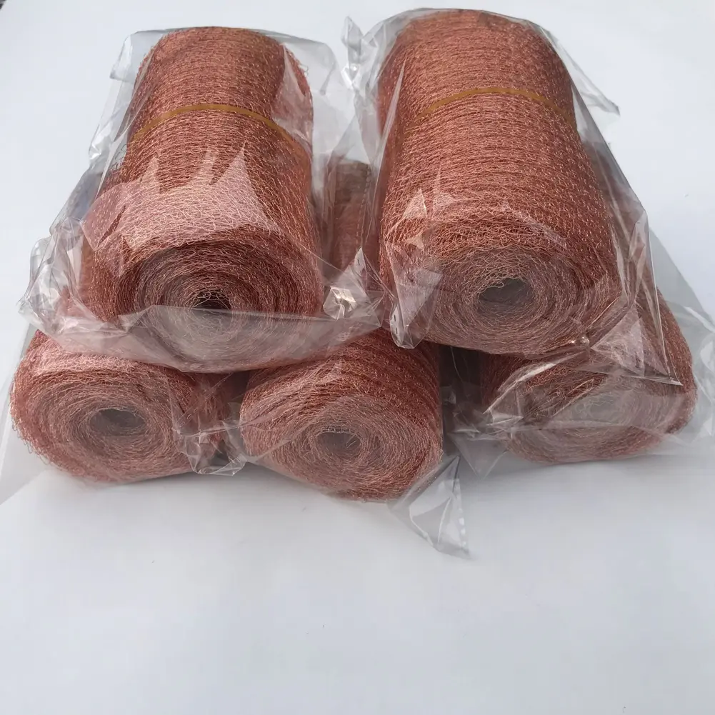 Copper Mesh Slug Repeller Rustproof Copper Wire Mesh Long Lasting Snail Repel Tool for Mouse Rat Rodent Control