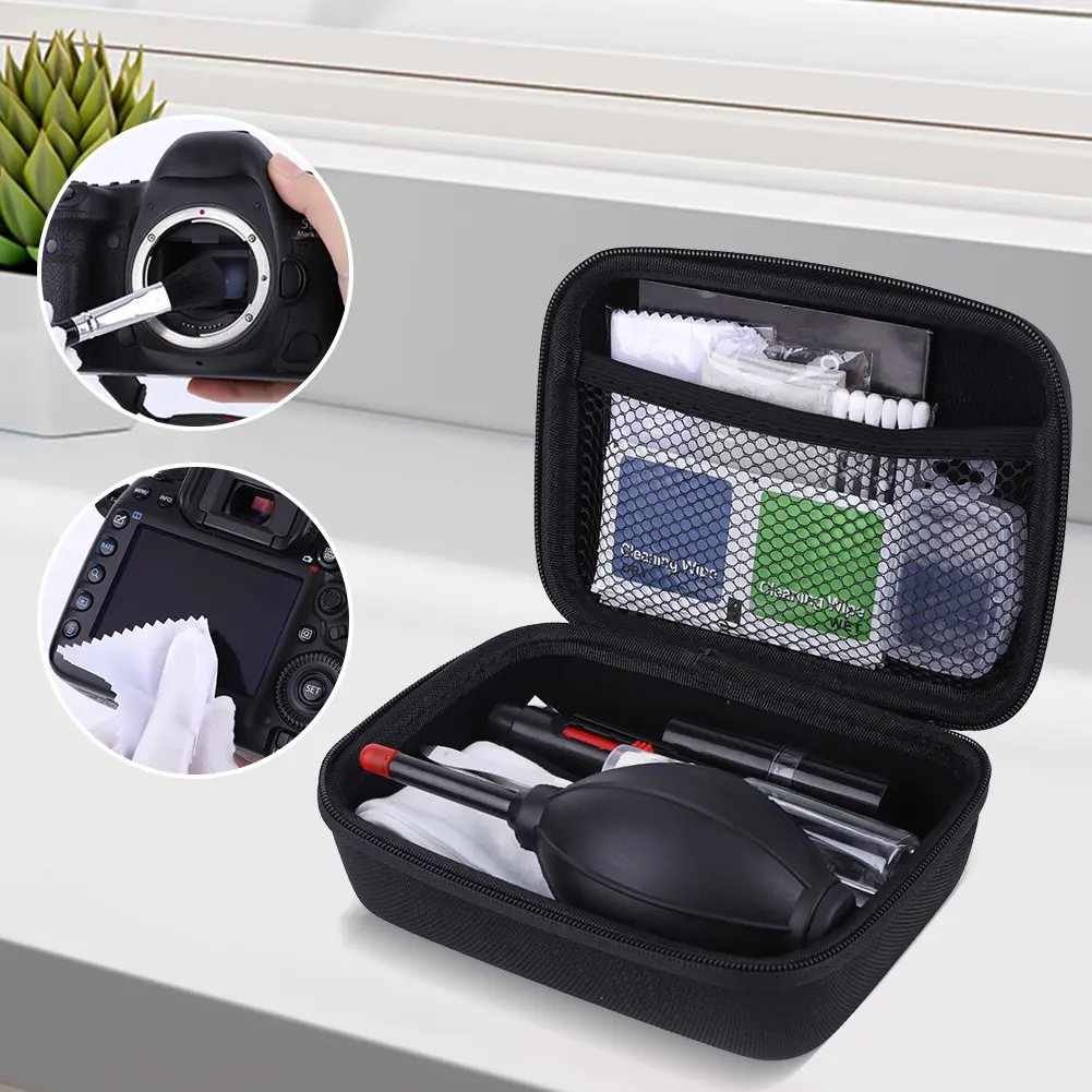 Professional Camera Cleaning Kit Air Blower/Swabs/Cleaning Cloth/Cleaning Brush Camera Sensor Cleaning Kit for DSLR Cameras
