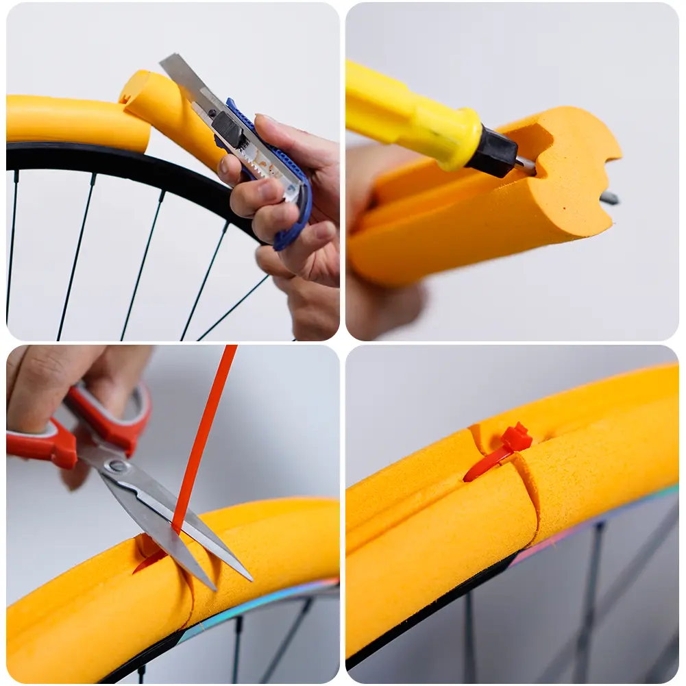 Bike Tubeless Tire Insert Prevent Injury Bike Tire Inner Tube Pad Bicycle Rim Protector Liner Cycling Parts Accesseries